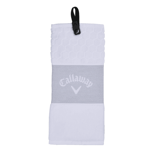 Callaway Tri Fold Golf Towel in White