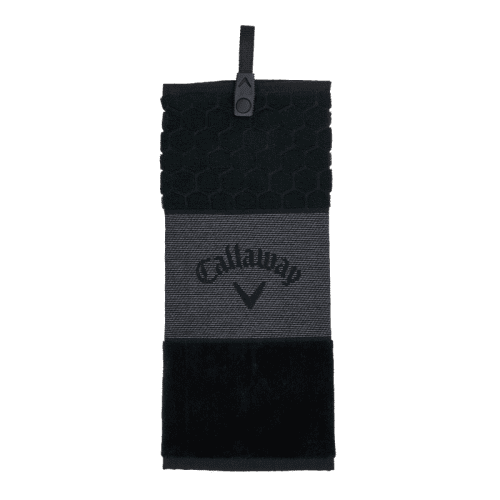 Callaway Tri Fold Golf Towel in Black