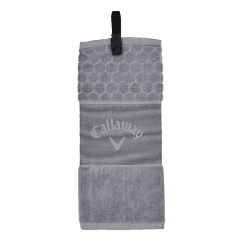 Callaway Tri Fold Golf Towel in Silver