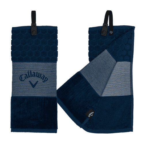Callaway Tri Fold Golf Towel in Navy