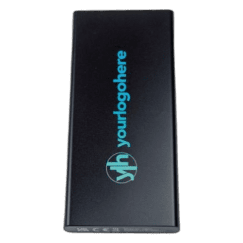 Branded Elite USB-C 10,000mAh PowerBank in Black with a design from Total Merchandise