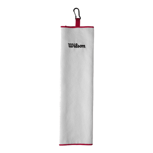 Wilson Staff Microfibre Tri-fold Golf Towel in White
