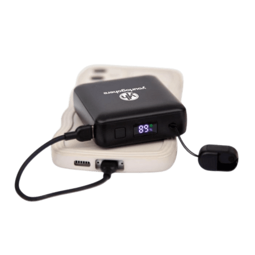 Lifestyle image of the Compact Deluxe 10,000mAh Powerbank from Total Merchandise