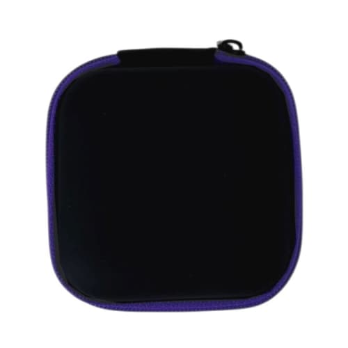 Printed Square Tech Cable Case in Dark Blue with a design from Total Merchandise