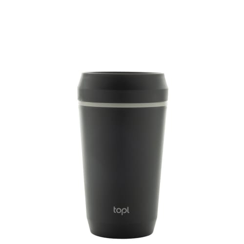 Custom Topl Recycled Plastic 354ml Tumbler in Grey with a design from Total Merchandise