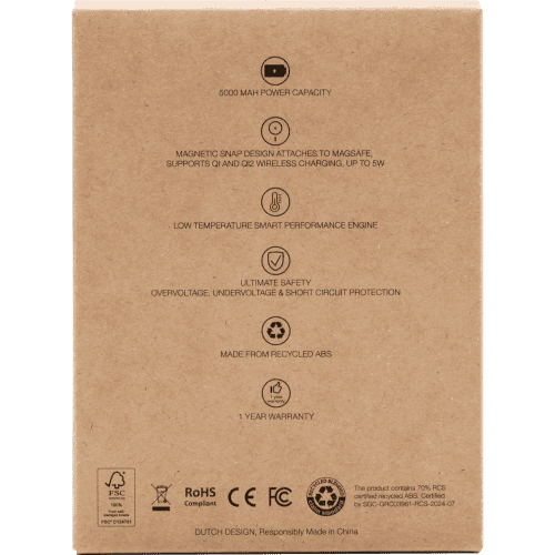 Personalised 5000mAh Powercharge Air BrandCharger Wireless Powerbank from Total Merchandise