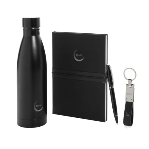 Promotional Swiss Peak Deluxe Business Gift Set in Black with a design from Total Merchandise