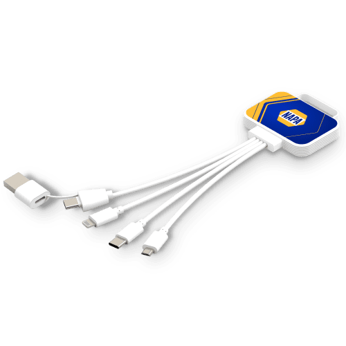 Branded Total Express Fresh Charging Cable with a full colour design from Total Merchandise