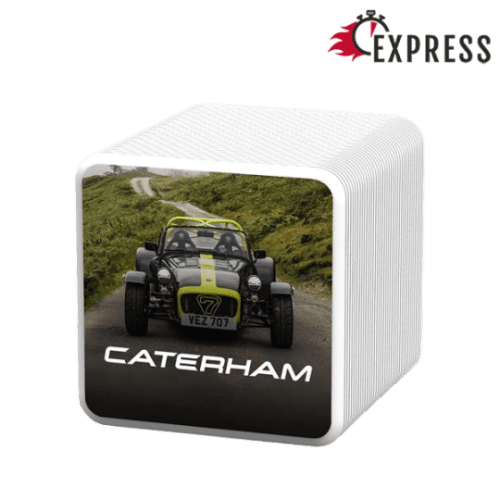 Promotional Total Express Air Bluetooth Speaker in White with a design from Total Merchandise