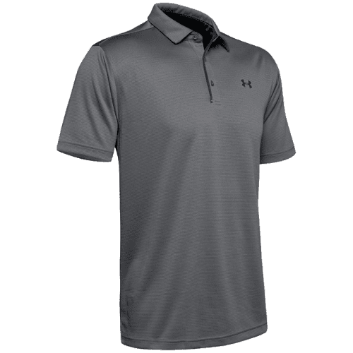 Under Armour Tech Polo Shirt in Graphite/Black