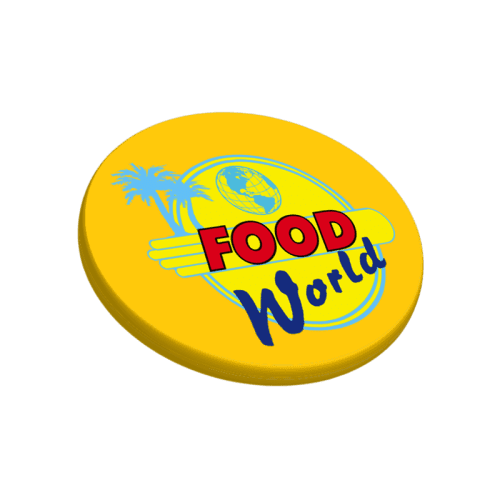 Custom Printed 24mm Drinks Token in Yellow customised with your company logo from Total Merchandise