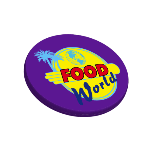 Customised 24mm Drinks Token in Purple customised with your company logo from Total Merchandise