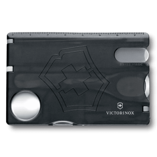 Victorinox SwissCard Nail Care in Transparent Black