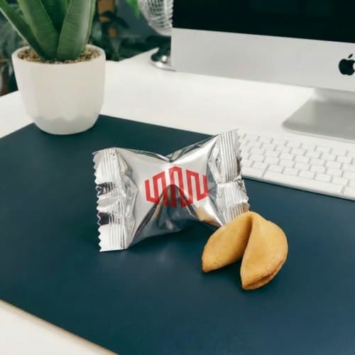 Custom Fortune Cookies in Silver