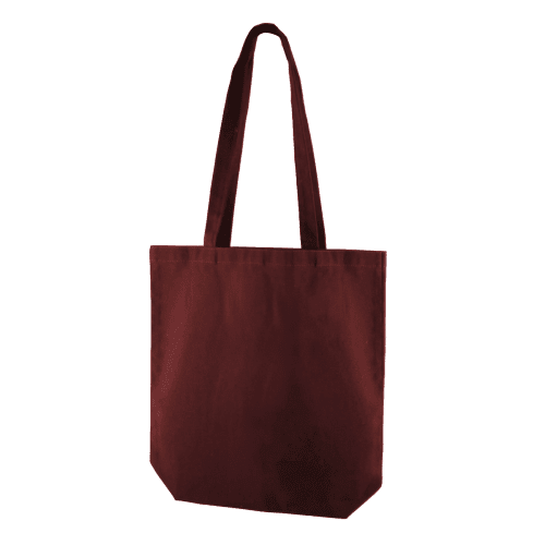 Premium Heavyweight Canvas Tote Bag in Burgundy