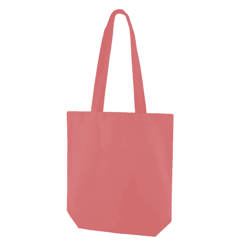 Premium Heavyweight Canvas Tote Bag in Coral