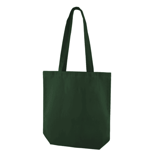 Premium Heavyweight Canvas Tote Bag in Hunter Green