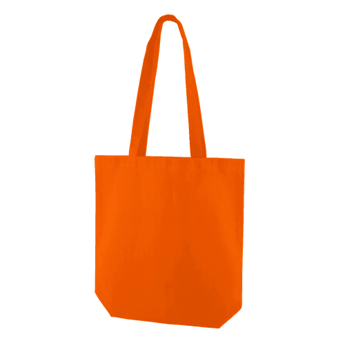 Premium Heavyweight Canvas Tote Bag in Orange
