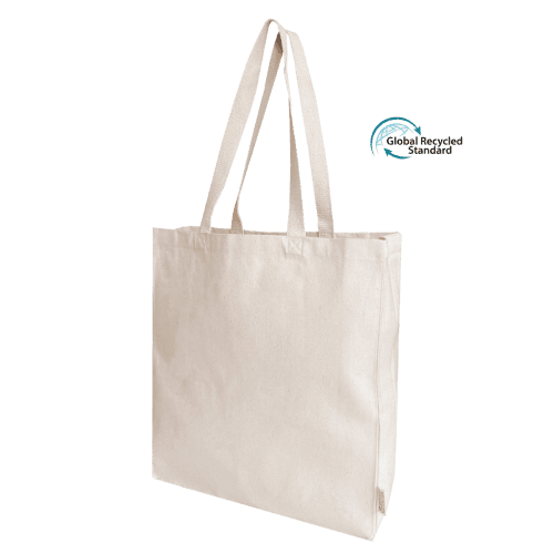 Premium Heavyweight Recycled Canvas Tote Bag in Natural