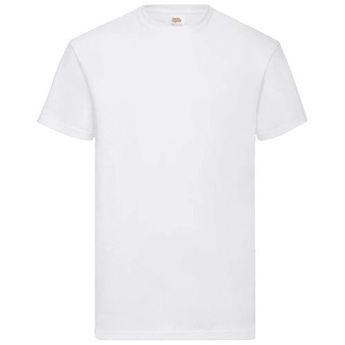 Printed Fruit of the Loom Valueweight T-Shirts in white from Total Merchandise