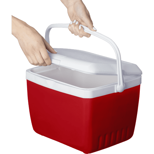 Promotional 13 Litre Cooler Box in Red printed with your company logo from Total Merchandise