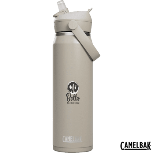 Camelbak® Insulated Stainless Steel Bottle with Flip Straw in Light Grey from Total Merchandise