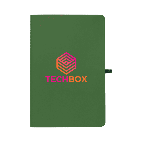 Customised Stone Paper Soft Touch Lined Journal by Total Merchandise.