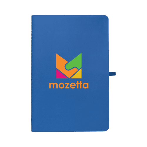 Stone Paper Soft Touch Lined Journal with custom logo placed in the centre by total merchandise.