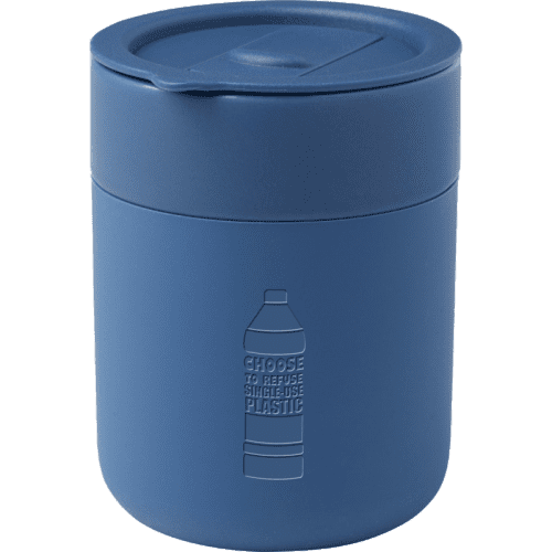 Java Ceramic Tumbler with Silicone Wrap in Blue