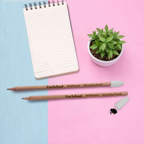 Logo Printed Blooming Pencil with custom backing card printed with your logo from Total Merchandise