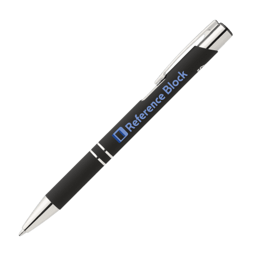 Logo printed Crosby Recycled Metal Soft Touch Ballpen