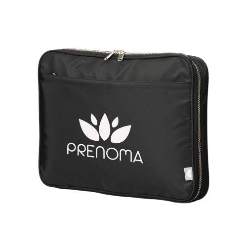 Custom branded Recycled Laptop Case with spot print logo on the front