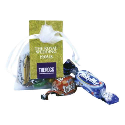 Logo printed Celebration Organza Bags