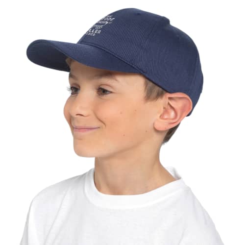 Promotional Essential Organic Cotton Cap in black branded with your logo from Total Merchandise