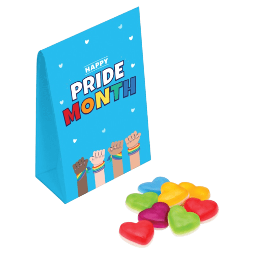 Promotional Pride Eco Carton - Haribo® Hearts with full colour design printed on the eco carton