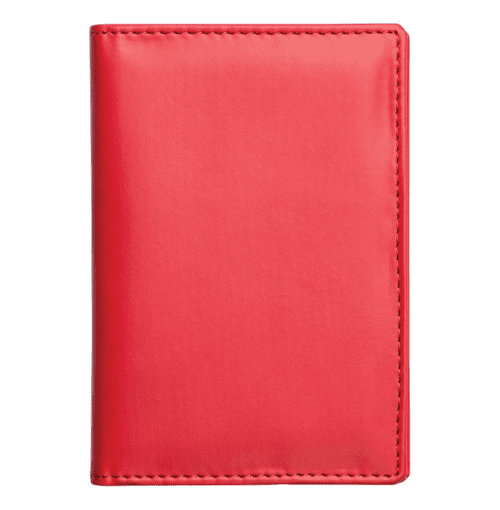 Custom Printed Soft Feel Vegan Leather Passport Wallet in Red from Total Merchandise