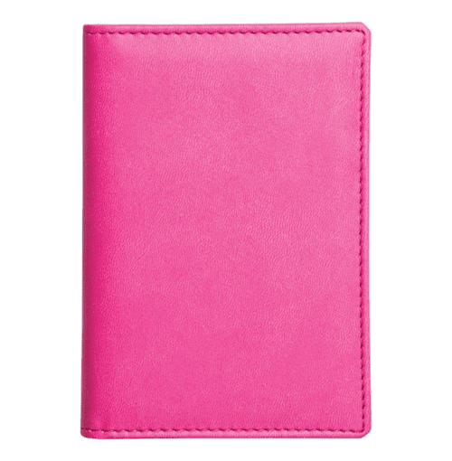 Customisable Soft Feel Vegan Leather Passport Wallet in Pink from Total Merchandise