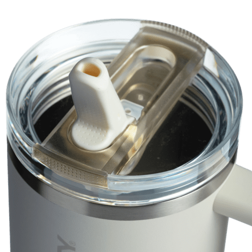 Stanley Quencher® ProTour Recycled Flip Straw Tumbler showing the lid and straw