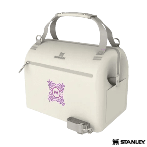 Printed Stanley 20 Can Recycled Cooler Bag in Cream branded with your logo from Total Merchandise