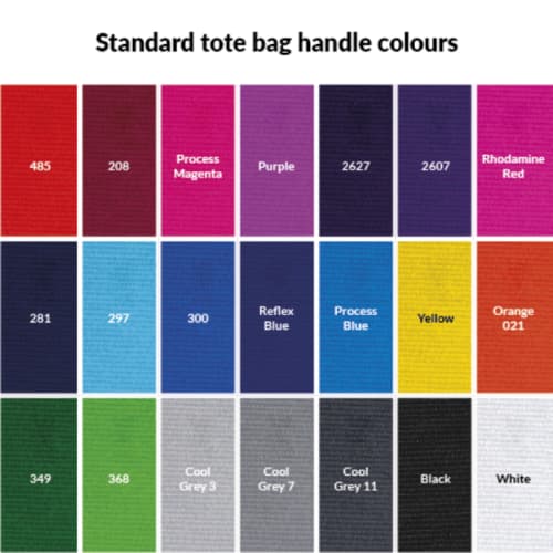 Durable Fabric Tote with Printed Handles