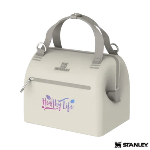 Branded Stanley 10 Can Recycled Cooler Bag in Cream branded with your logo from Total Merchandise