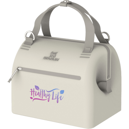 Branded Stanley 10 Can Recycled Cooler Bag in Cream branded with your logo from Total Merchandise