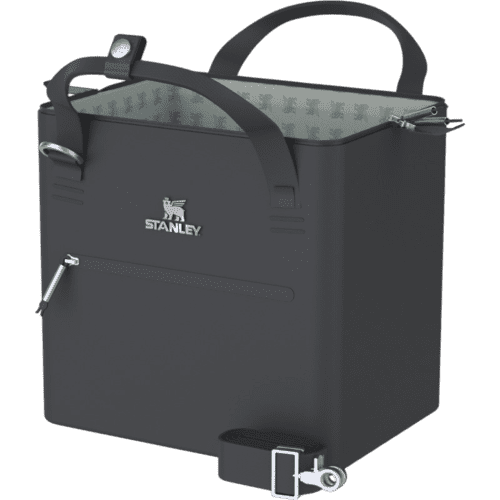 Branded Stanley 10 Can Recycled Cooler Bag in Black branded with your logo from Total Merchandise