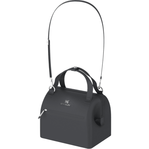 Branded Stanley 10 Can Recycled Cooler Bag in Black branded with your logo from Total Merchandise