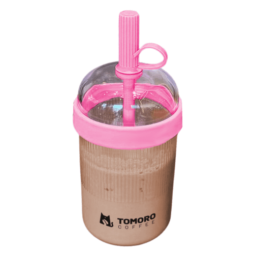 Iced Coffee Tumbler in pink from Total Merchandise