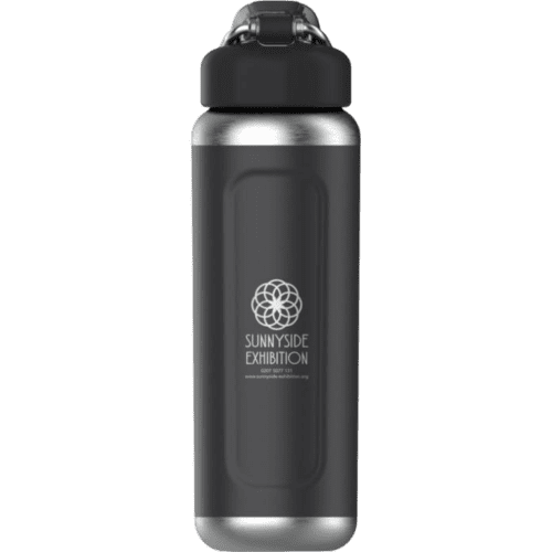 Promotional Stanley Recycled Stainless Steel Insulated Bottle in Black from Total Merchandise