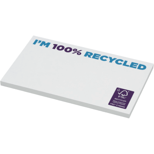 127x75mm Recycled Sticky Note Mates in White
