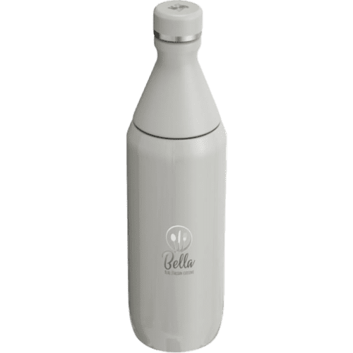 Custom Printed Stanley Slim Recycled Stainless Steel Water Bottle in Grey from Total Merchandise