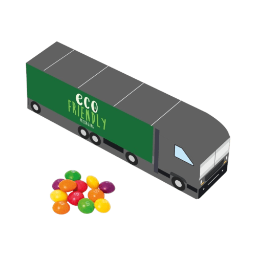 Custom branded Skittles Eco Truck Box by Total Merchandise