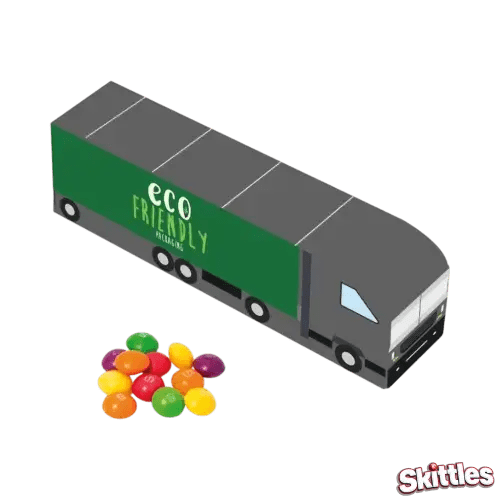 Custom branded Skittles Eco Truck Box by Total Merchandise